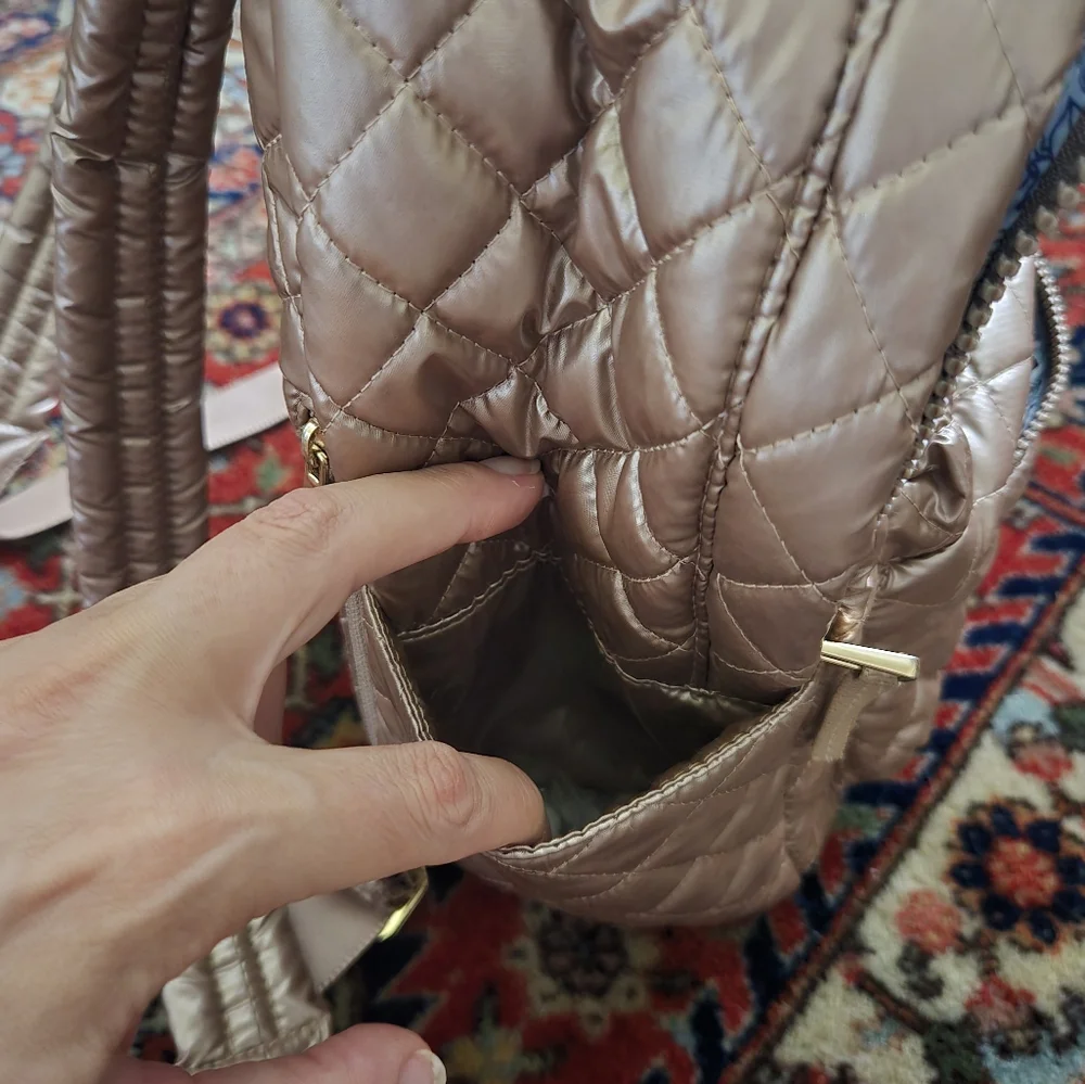 Oliver Thomas Quilted Rose Backpack - Picture 6 of 7